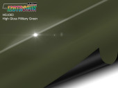 Glossy green film Polor Izotronik High Gloss HG1003 Military Green