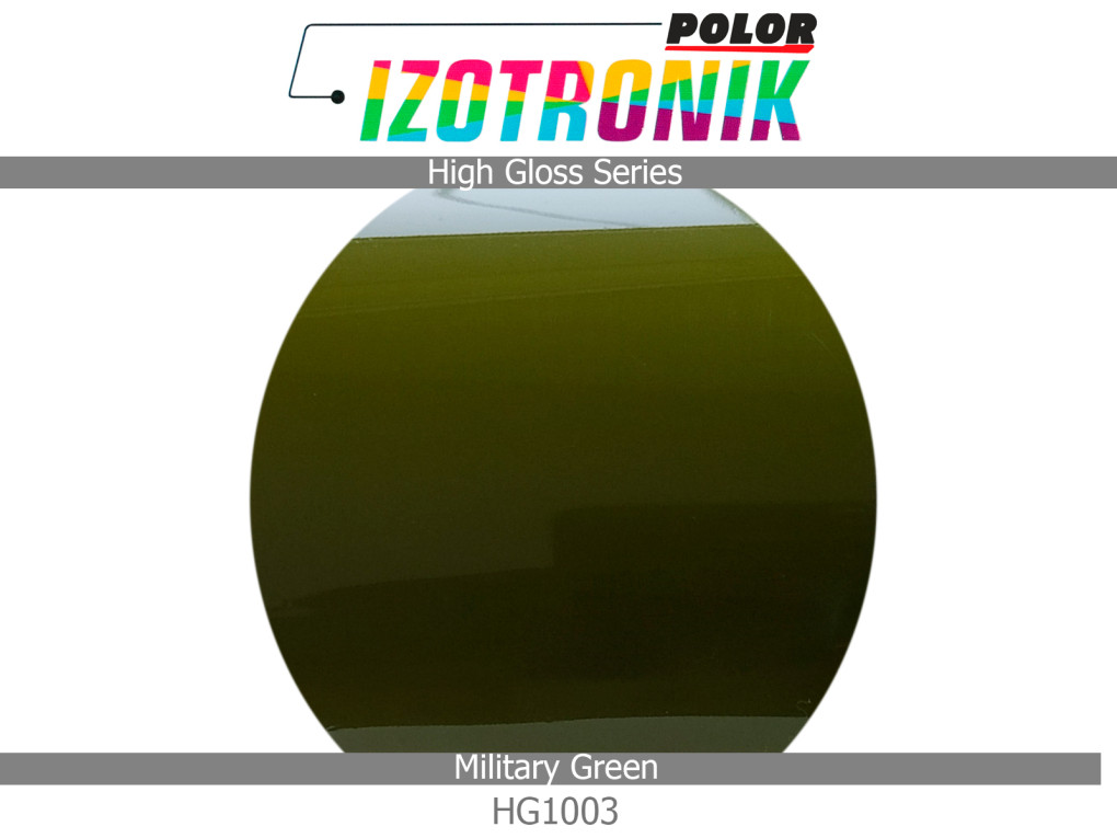 Глянцева зелена плівка Polor Izotronik High Gloss HG1003 Military Green-3