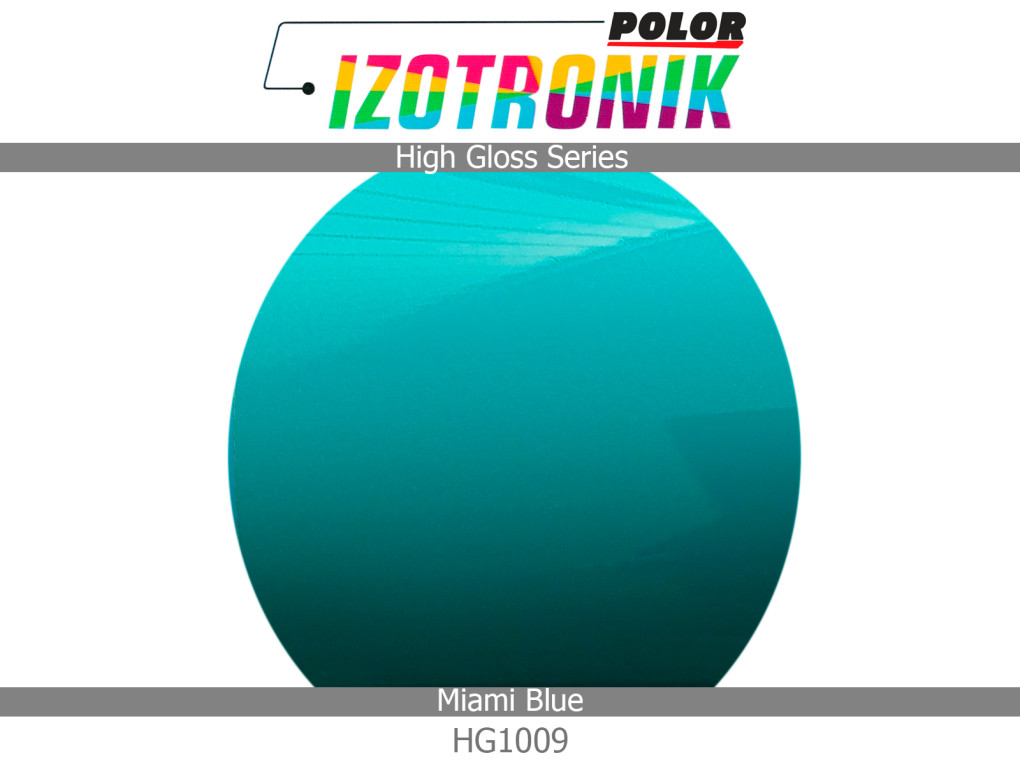 Глянцева блакитна плівка Polor Izotronik High Gloss HG1009 Miami Blue-3