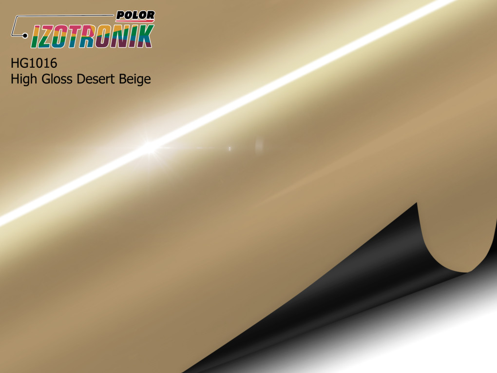 Глянцева бежева плівка Polor Izotronik High Gloss HG1016 Desert Beige-1