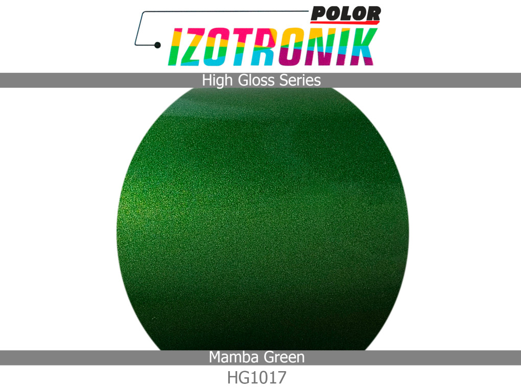 Глянцева зелена плівка Polor Izotronik High Gloss HG1017 Mamba Green-3