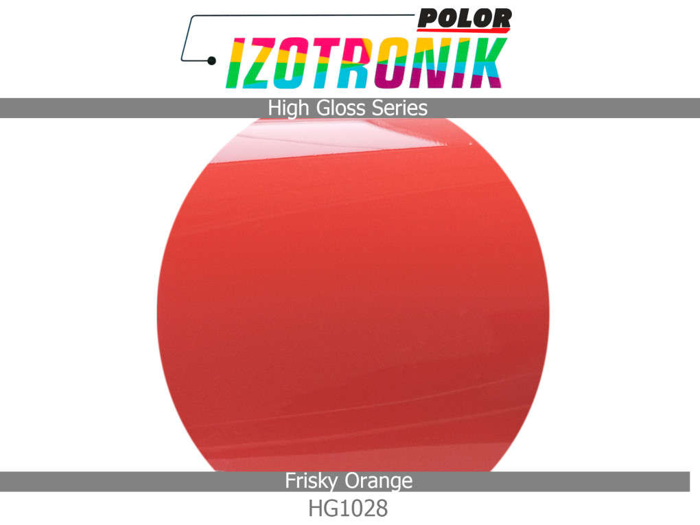 Глянцева помаранчева плівка Polor Izotronik High Gloss HG1028 Frisky Orange-3
