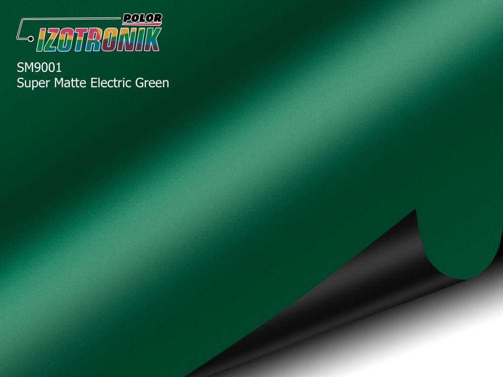 Матова зелена плівка Polor Izotronik Super Matte SM9001 Electric Green-1