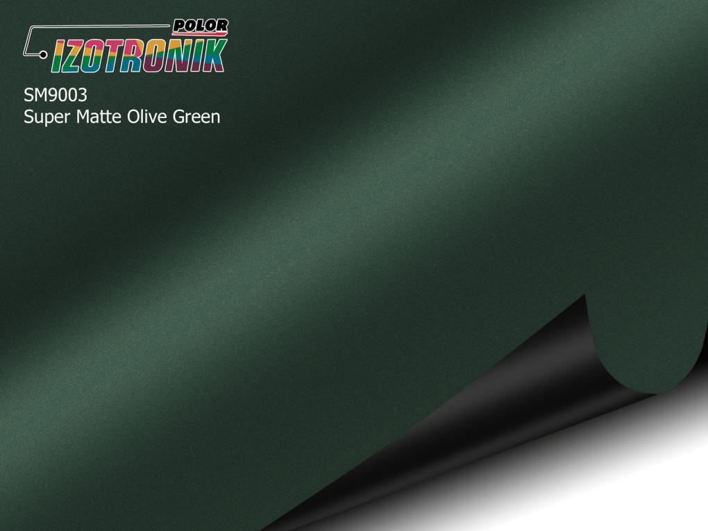 Матова оливкова плівка Polor Izotronik Super Matte SM9003 Olive Green-1