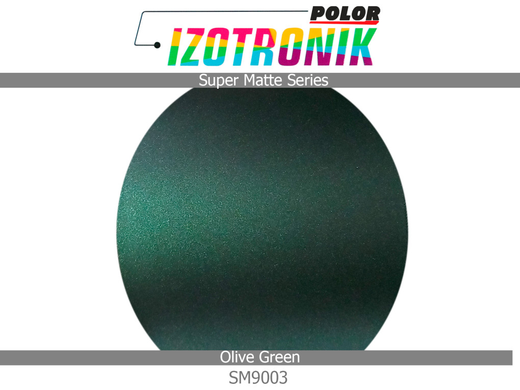 Матова оливкова плівка Polor Izotronik Super Matte SM9003 Olive Green-3
