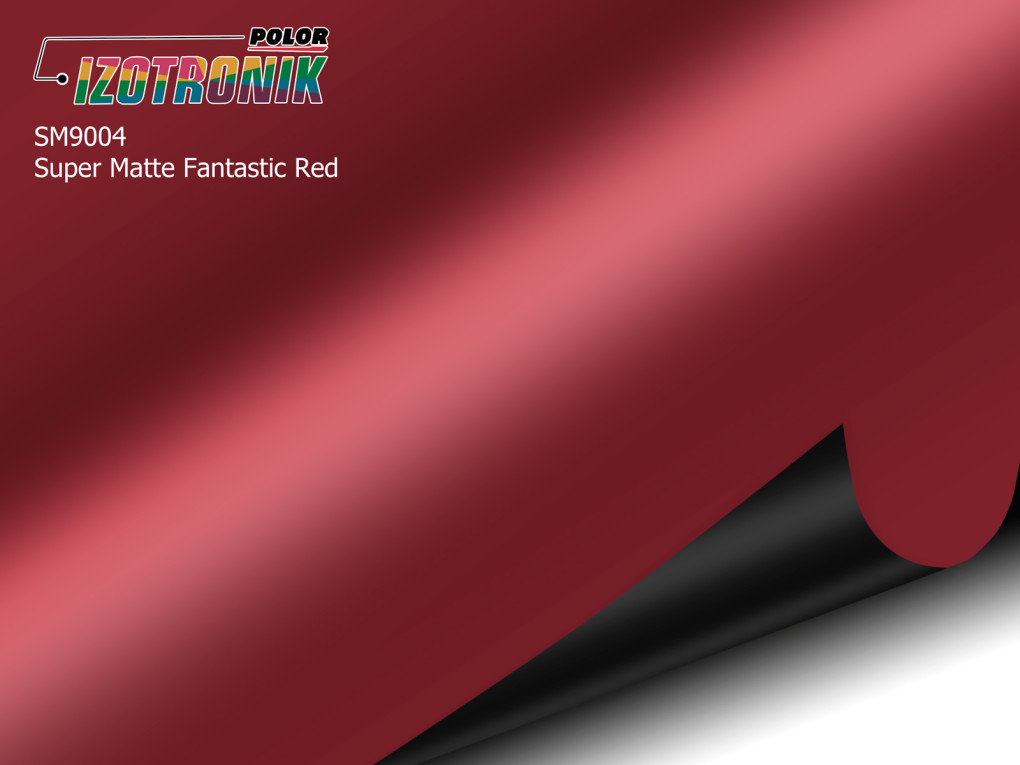 Матова червона плівка Polor Izotronik Super Matte SM9004 Fantastic Red-1
