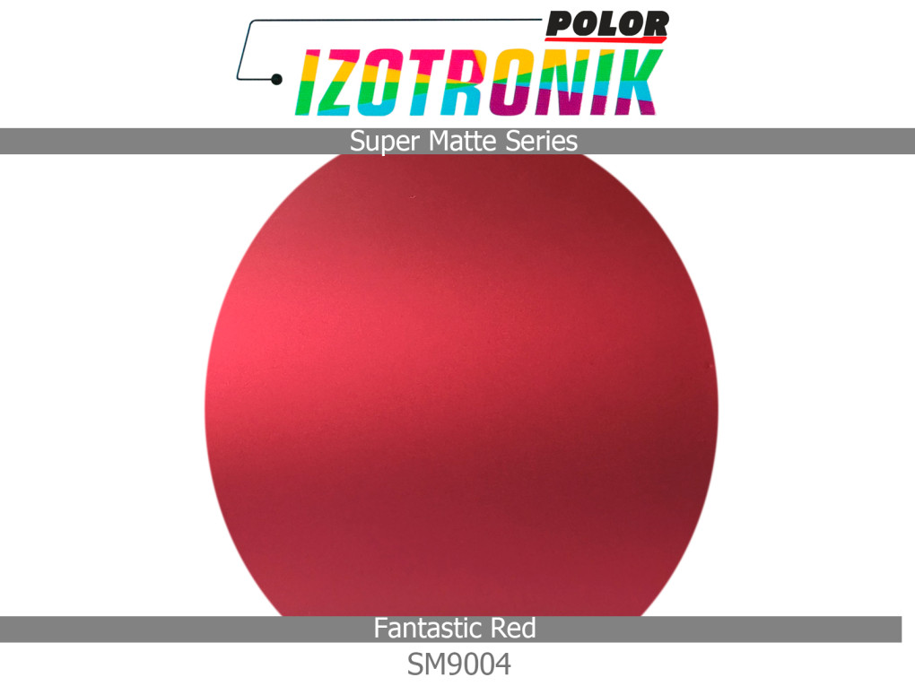 Матова червона плівка Polor Izotronik Super Matte SM9004 Fantastic Red-3