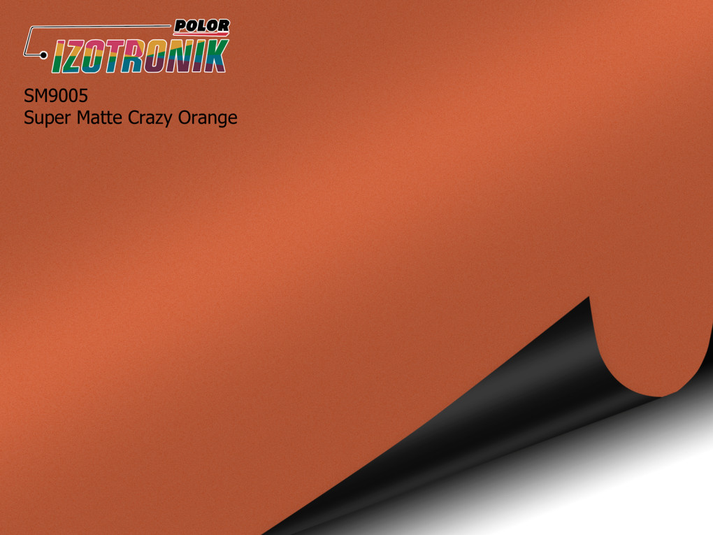 Матова помаранчева плівка Polor Izotronik Super Matte SM9005 Crazy Orange-1