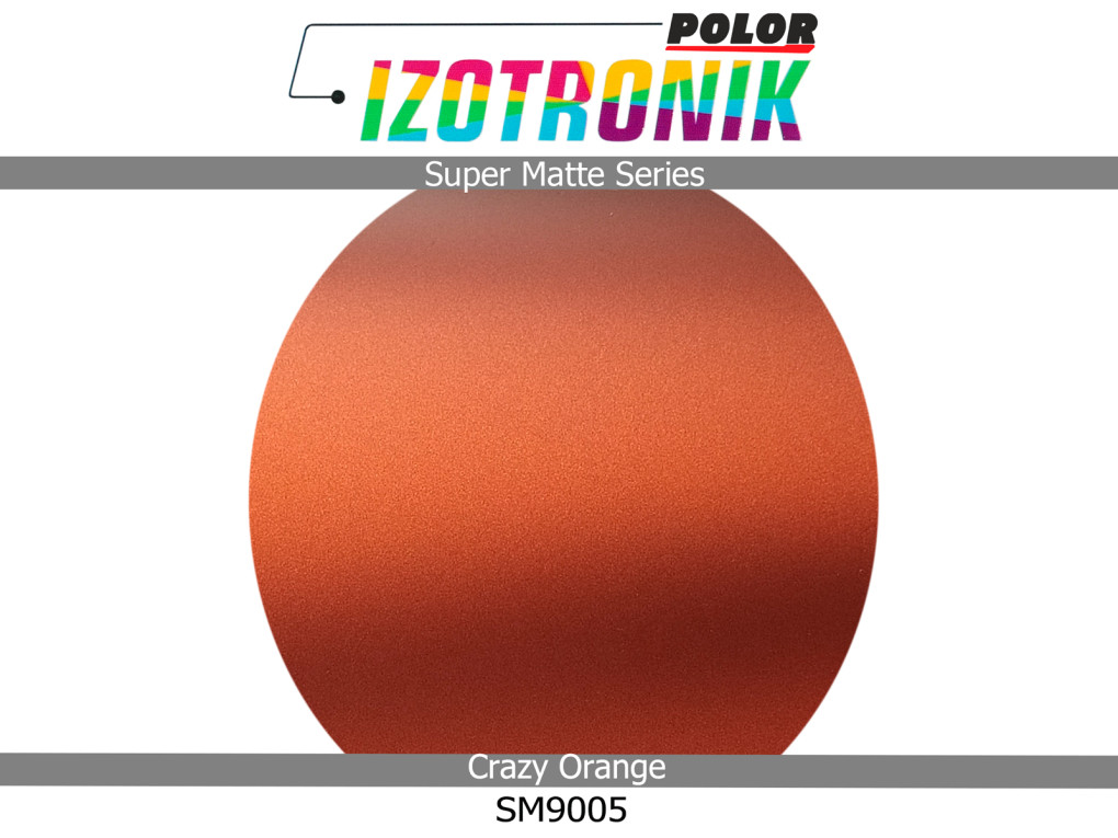 Матова помаранчева плівка Polor Izotronik Super Matte SM9005 Crazy Orange-3