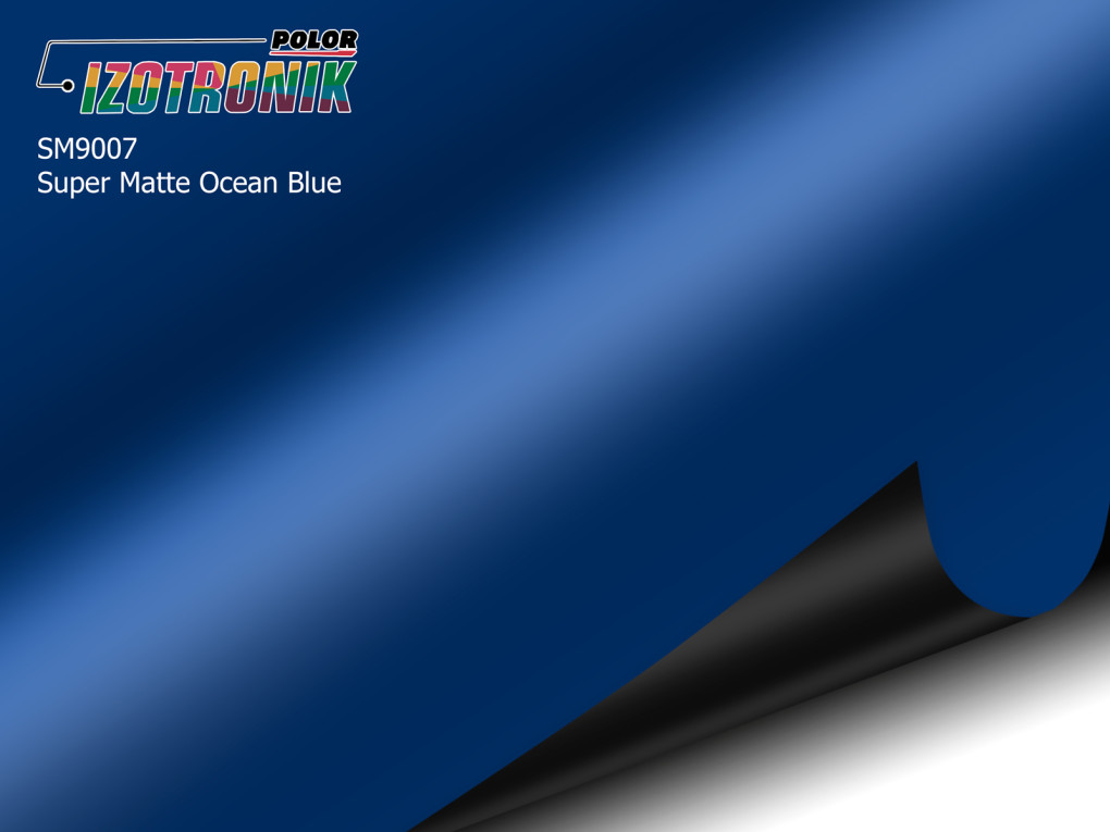 Матова блакитна плівка Polor Izotronik Super Matte SM9007 Ocean Blue-1