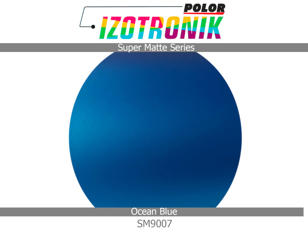 Матова блакитна плівка Polor Izotronik Super Matte SM9007 Ocean Blue-3