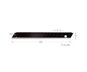Tajima blades 9mm 60° black LCB30RBC