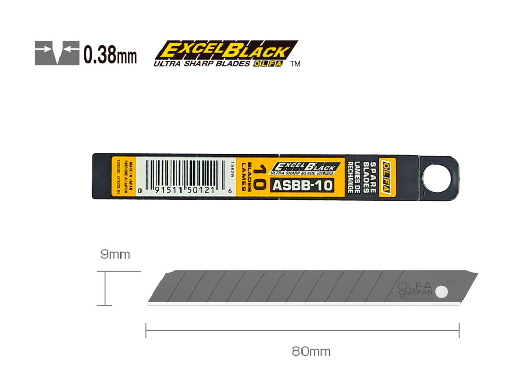 Леза OLFA ASBB-10 ExcelBlack-1