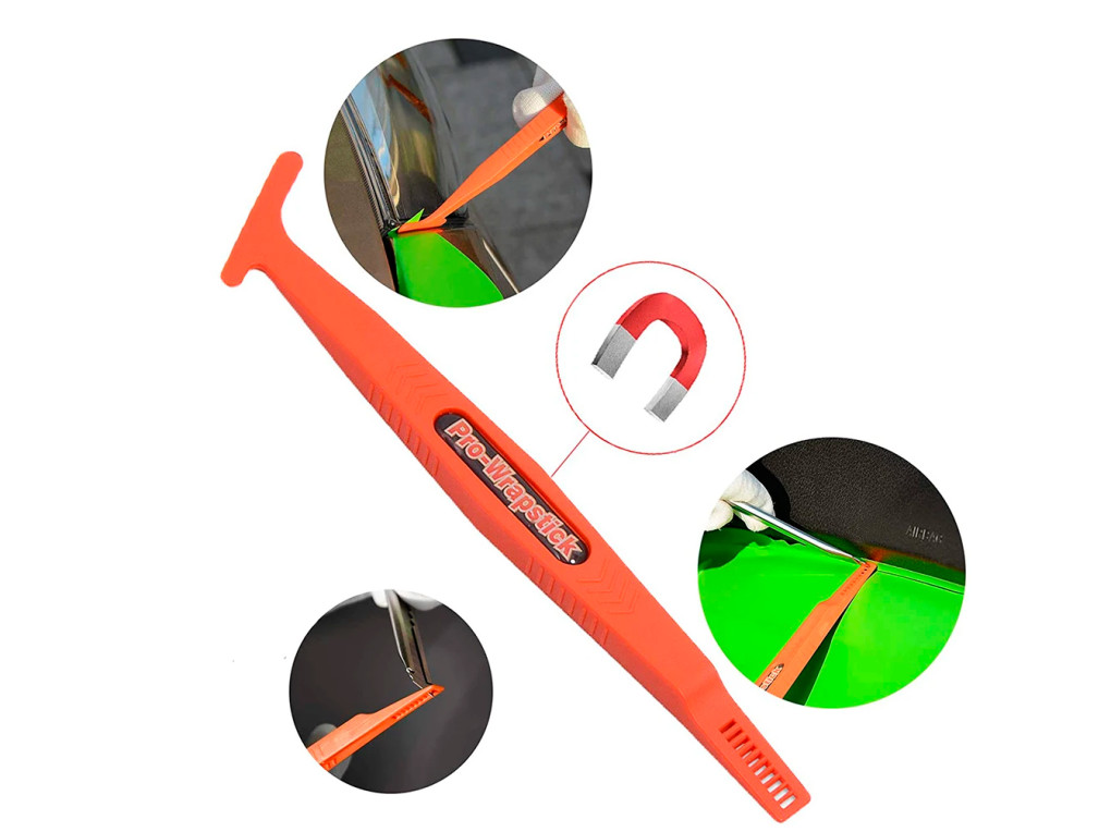 Magnetic Pro-Wrapsticks Set of Special Squeegees for "Fine Work" with Magnets (3 pcs)-3