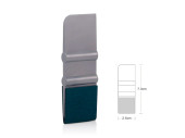 Plastic squeegee with mini pad 2.54 cm