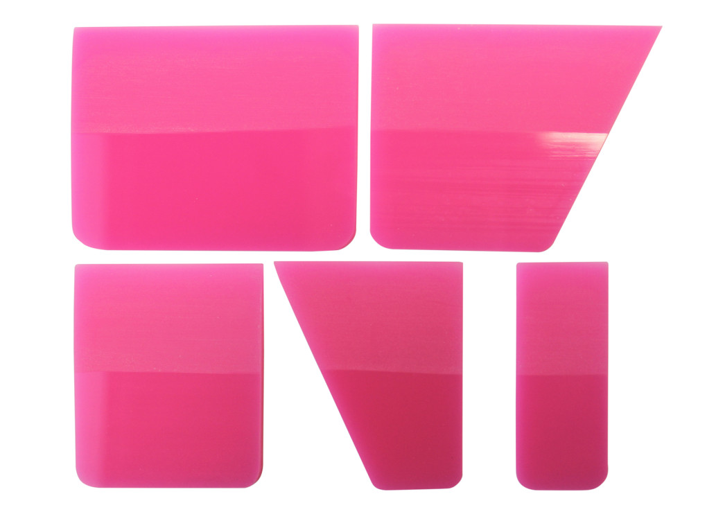 Squeegee set for PPF Pink 90 (5 pcs)