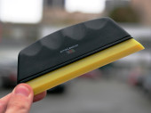 Polyurethane squeegee with black handle