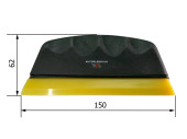 Polyurethane squeegee with black handle