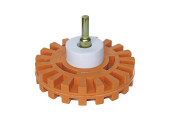 Rubber roller for removing tape