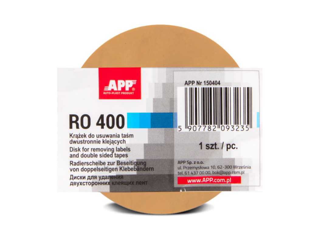 Krążek APP do usuwania taśmy dwustronnej 7 cm-1