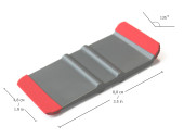 Gray squeegee with 135° bend