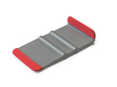 Gray squeegee with 90° bend