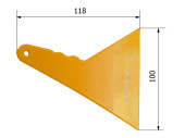Angled squeegee 10 cm