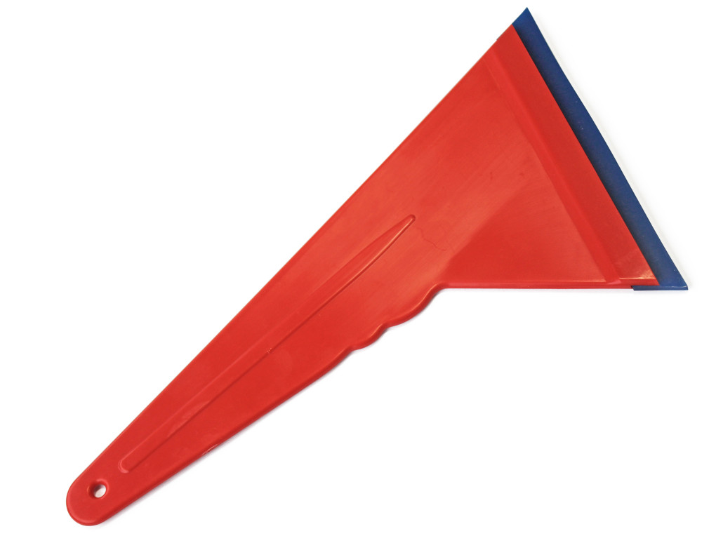 Squeegee with replaceable rubber pad