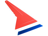 Squeegee with replaceable rubber pad