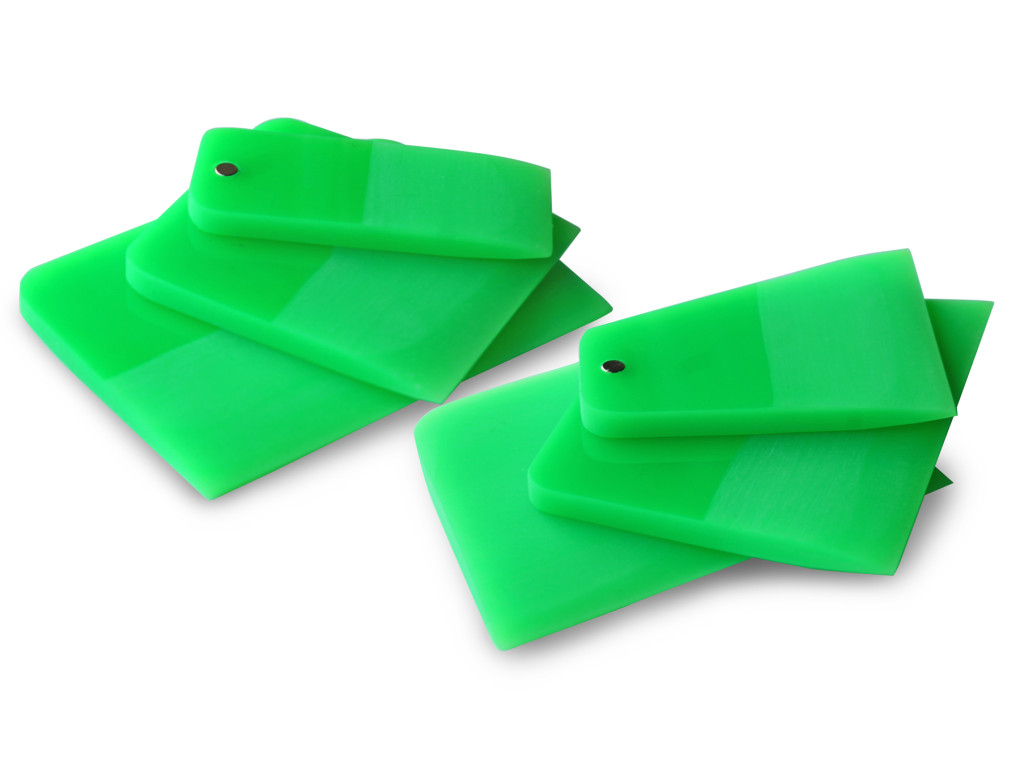LightGreen squeegee set with magnet for PPF (Hard 90) (6 pcs)-2
