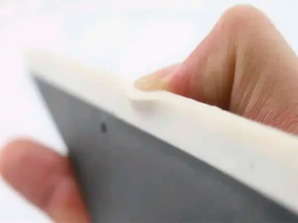 Вигонка фігурна Рибій хвіст (чорна з білим кантом)-2