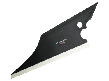 Вигонка фігурна Рибій хвіст (чорна з білим кантом)