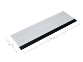 6“ White Squeegee With Black Rubber Edge