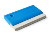 Felt squeegee with plastic handle