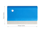 Felt squeegee with plastic handle