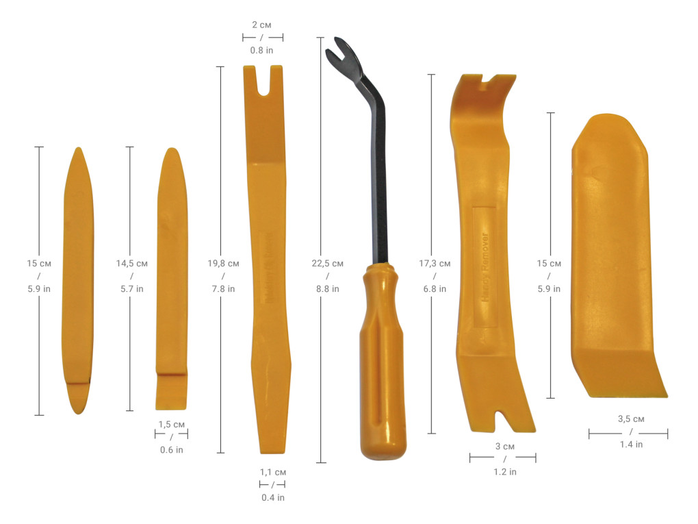 Zestaw do demontażu kart drzwi (6 szt.)-1