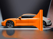Orange glossy anti-gravel film Color PPF UPPF Sunrise Orange