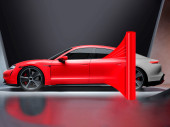 Red glossy anti-gravel film Color PPF UPPF Ferrari Red