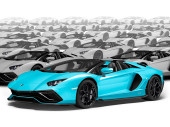 Blue glossy anti-gravel film Polor High Gloss Bright Blue / PPF-1262G