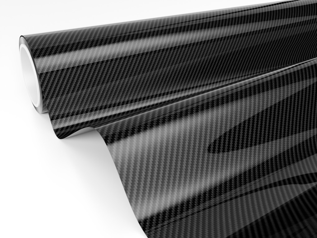 Чорна карбонова глянсова антигравійна плівка Polor High Gloss Carbon / PPF-2001G