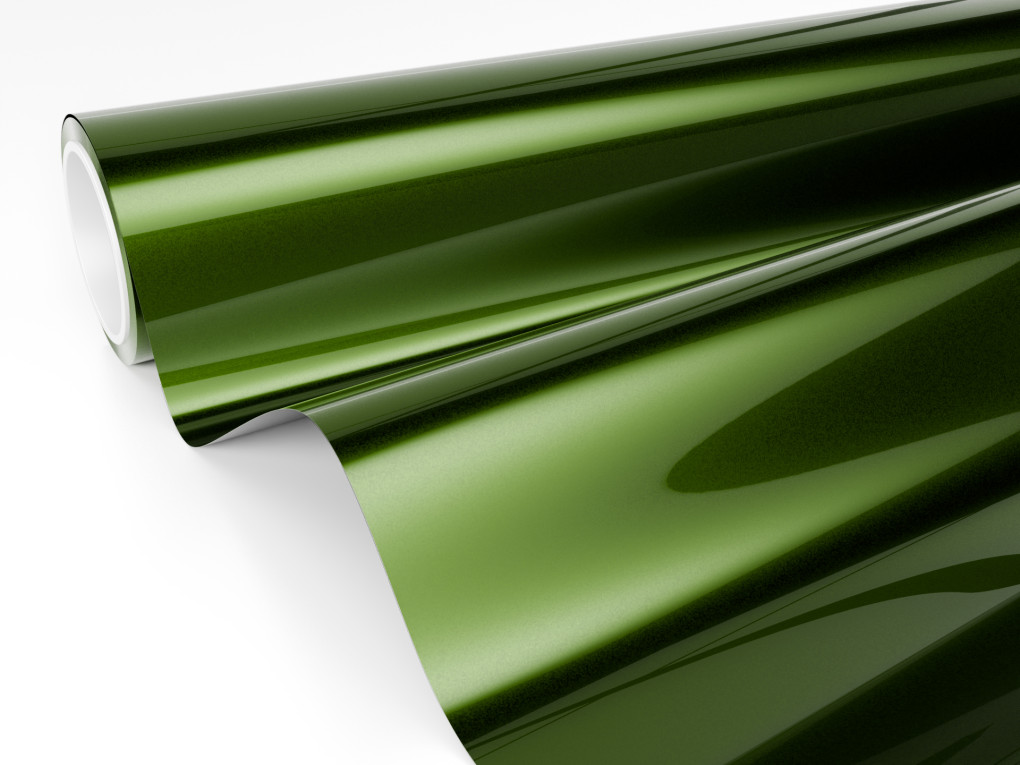 Зелена глянсова антигравійна плівка Polor High Gloss Mamba Green / PPF-1017G