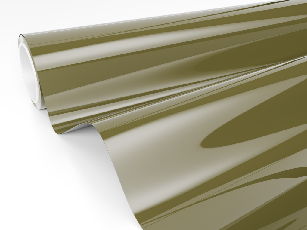 Зелена глянсова антигравійна плівка Polor High Gloss Military Green / PPF-1003G