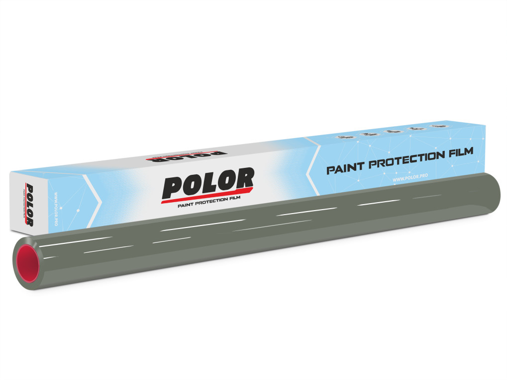 Сіра глянсова антигравійна плівка Polor High Gloss Nardo Grey / PPF-1004G-1