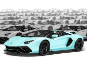 Blue glossy anti-gravel film Polor High Gloss Soft Blue / PPF-1007G