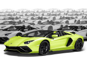 Green glossy anti-gravel film Polor High Gloss Toxic Green / PPF-1302G