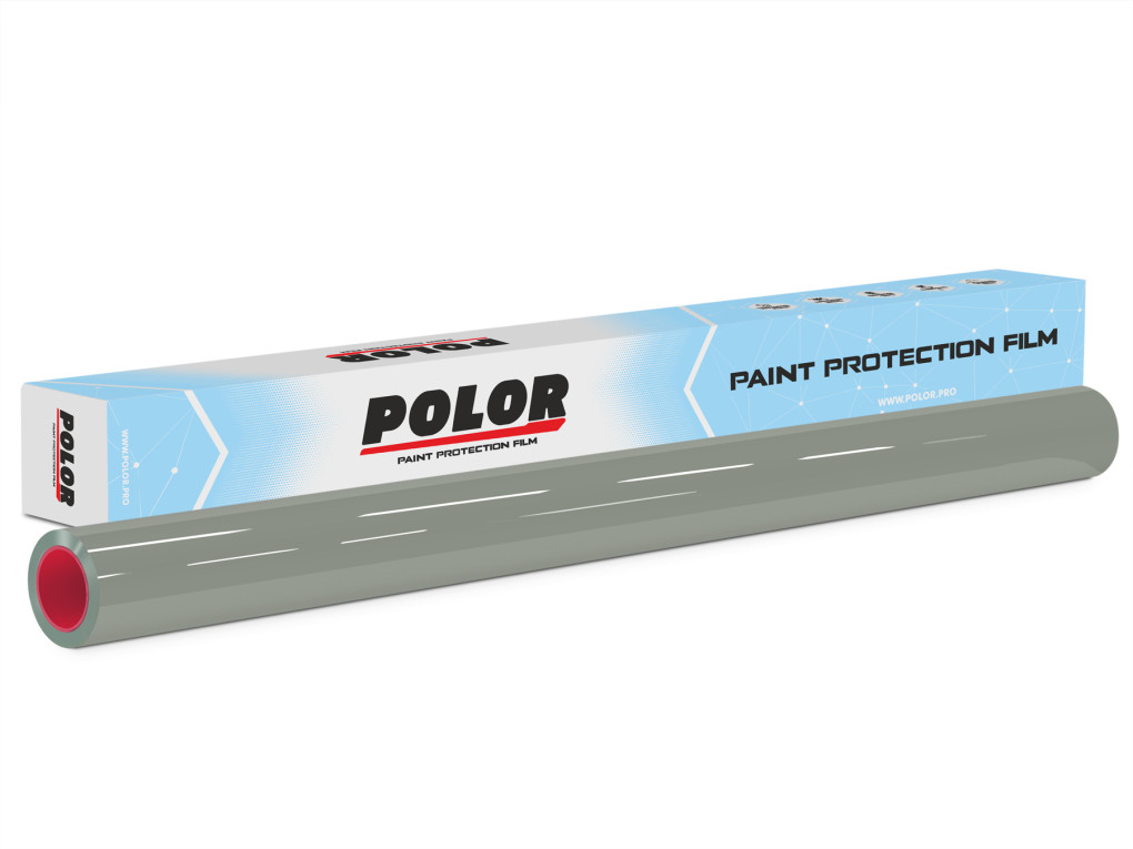 Сіра глянсова антигравійна плівка Polor High Gloss White Grey / PPF-1255G-1
