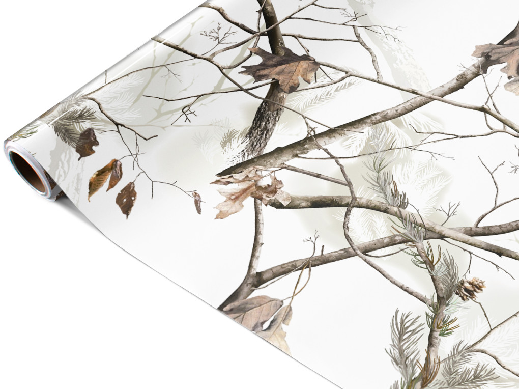 Film kamuflażowy Biały Las A005