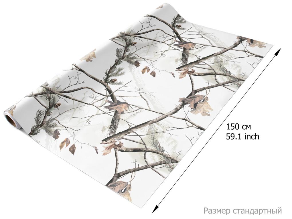 Film kamuflażowy Biały Las A005-6