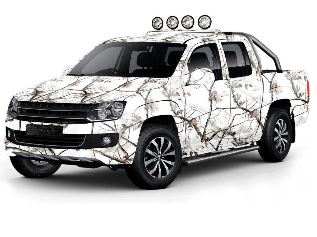 Film kamuflażowy Biały Las A005-3