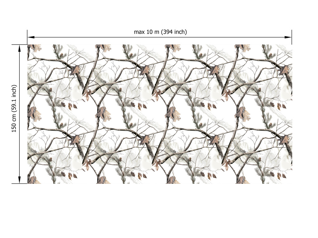 Film kamuflażowy Biały Las A005-7